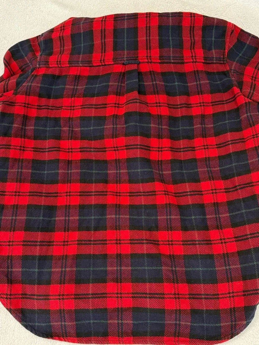 American Eagle Red Black Plaid Flannel Hoodie | Men’s Medium | Grunge Y2K